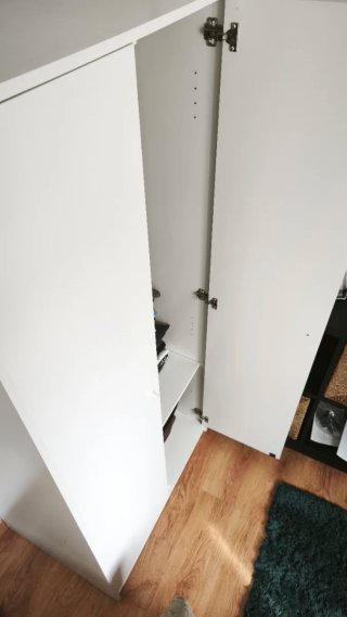 Armario ropa blanco IKEA (Kleppstad)