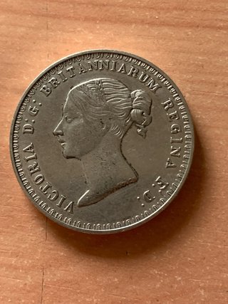 Moneda Plata Victoria D.G. Regina