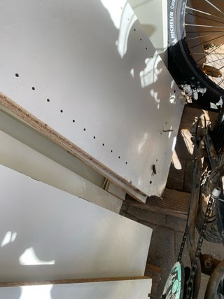 Vetrina bianca in vetro