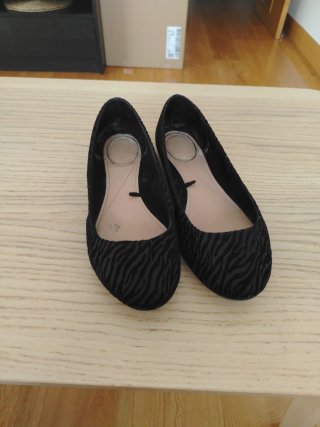 Bailarinas Bershka Negras Talla 40