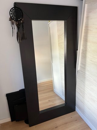 Espejo Negro Madera Ikea