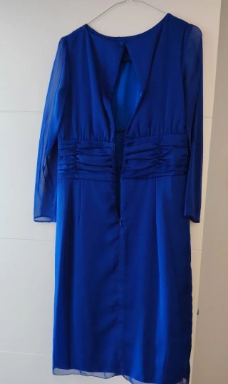 Vestido largo de fiesta azul