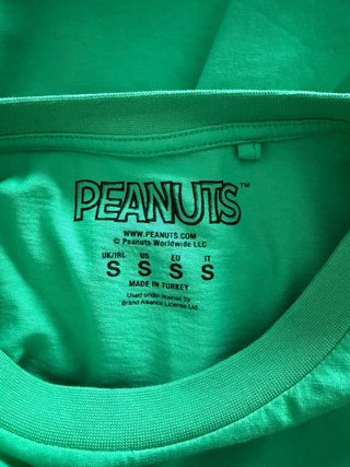 T-shirt Oversize Snoopy Peanuts Verde