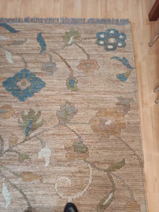 Alfombra de Yute estampada.