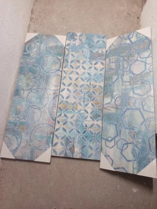 Cuadro Decorativo Azul y Blanco
