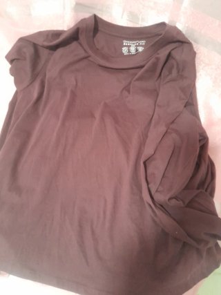 Camiseta básica manga larga granate Primark M