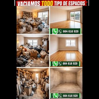 VACIADOS RETIRADA TRASTOS MUEBLES BASURAS ect