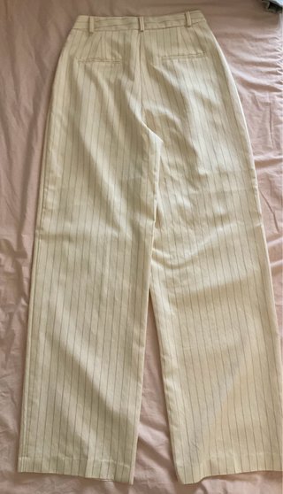 Conjunto Mango Top y Pantalón Rayas Beige