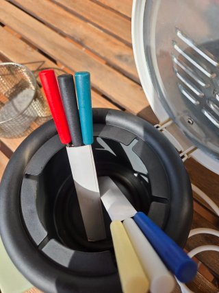 Mini freidora / Fondue ELTA. Hasta 190 °