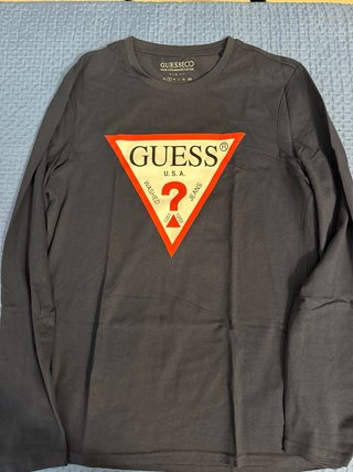 Maglietta Guess blu maniche Lunghe