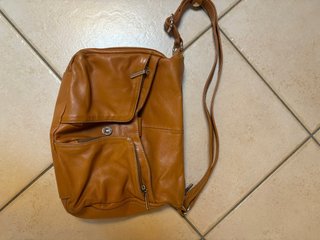 Borsa in pelle marrone