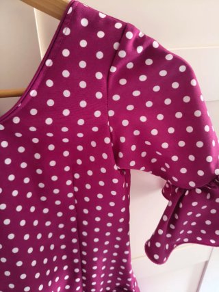 Traje Flamenca Niña Lunares Morado