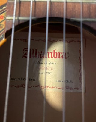 Guitarra Alhambra 3FCTE1 Electroacústica