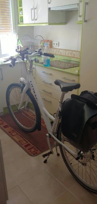 Bicicleta eléctrica blanca LITTIUM