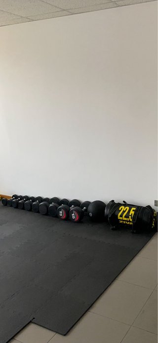 Set de Mancuernas y Saco Búlgaro Ziva