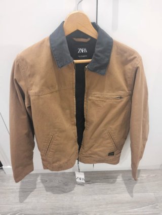Cazadora Zara Camel Talla M Hombre