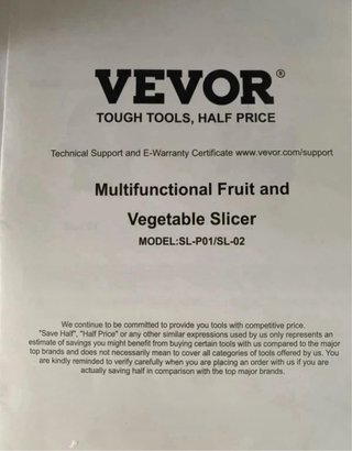 Cortadora de Verduras VEVOR SL-P01/SL-02