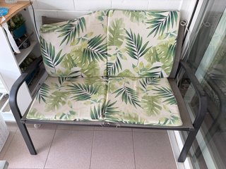 Sofá de 2 plazas para terraza o jardín