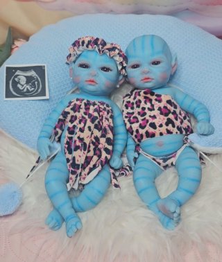 Bambole Reborn Avatar in Silicone Platino Completa