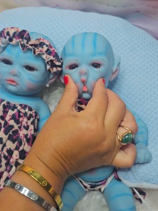 Bambole Reborn Avatar in Silicone Platino Completa