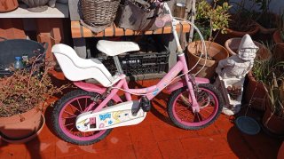 Bicicleta infantil rosa
