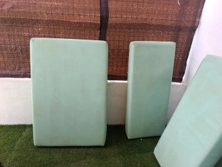 Cojines para palets verdes