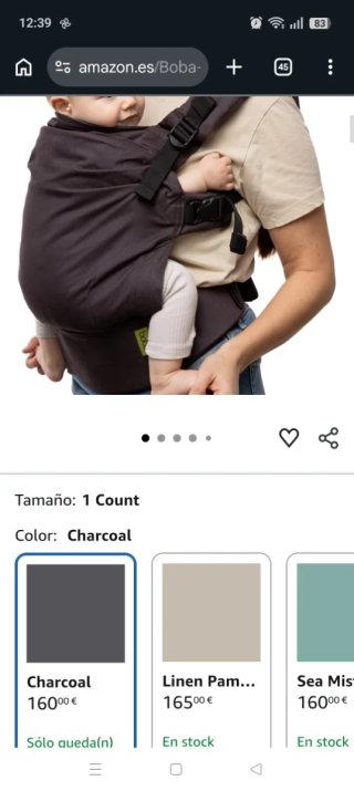 Mochila Portabebés Boba X Negra
