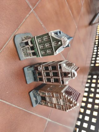 Set de 3 Figuras Decorativas de Casitas
