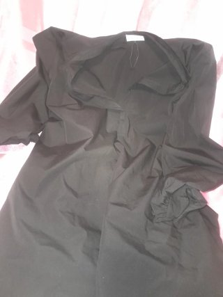 Vestido camisero negro talla única