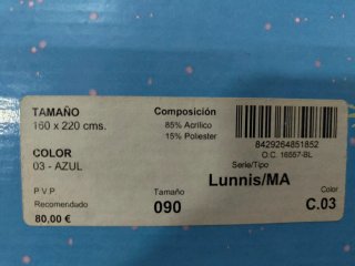 Manta infantil Los Lunnis