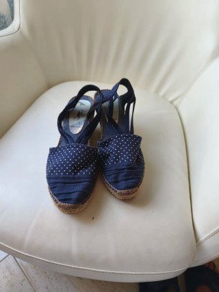 Cuñas esparto mujer talla 39