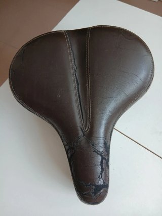 Asiento de Bicicleta Marrón con Muelles