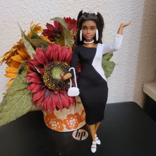 Muñeca barbie articulada curvy