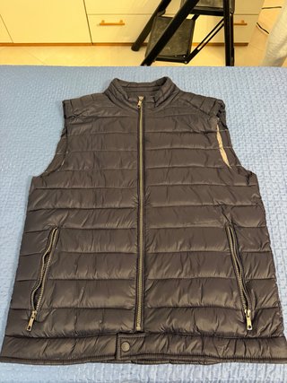 Gilet smanicato nero da uomo