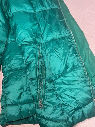 Chaqueta Acolchada Verde Bershka