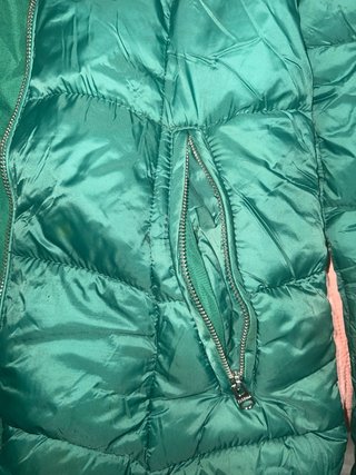 Chaqueta Acolchada Verde Bershka