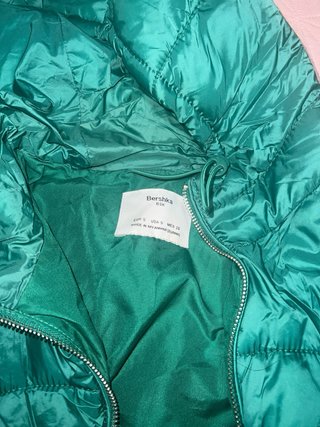 Chaqueta Acolchada Verde Bershka