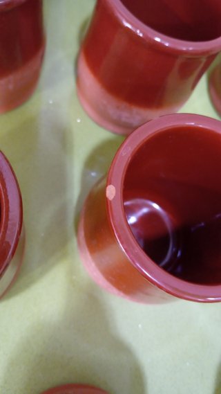 Set de 11 Vasos de Barro.