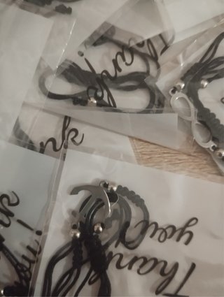 Lote 20 Pulseras Hilo Negro