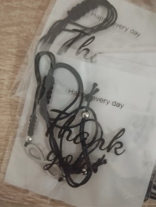 Lote 20 Pulseras Hilo Negro