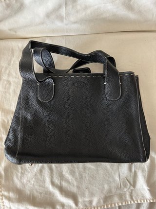 Borsa in pelle nera Tod's