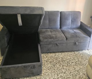 Sofá Cama Gris
