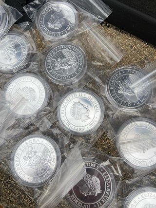 Onzas de Plata Tokelau 5 Dólares