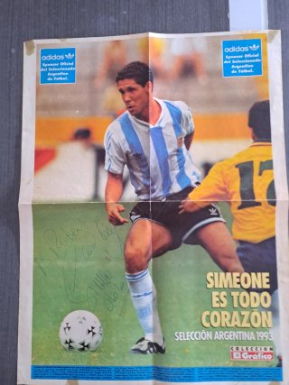 Póster firmado Original Simeone Argentina Gráfico