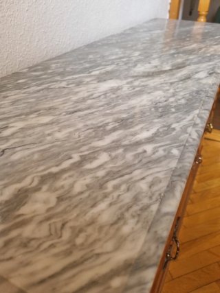 Cómoda de Entrada de Madera y Mármol