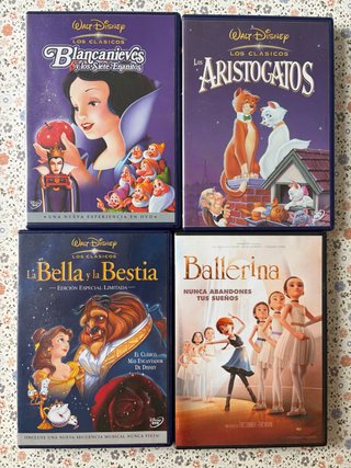 Lote 4 Películas Disney en DVD
