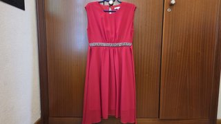 Vestido de fiesta rojo El Corte Inglés Talla 38