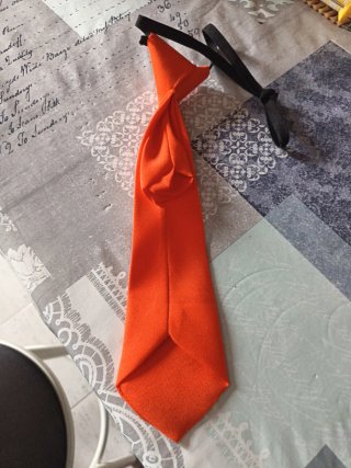 Se utilizo para disfraz Corbata infantil naranja