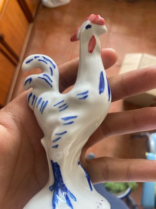 Figura de Gallo de Cerámica