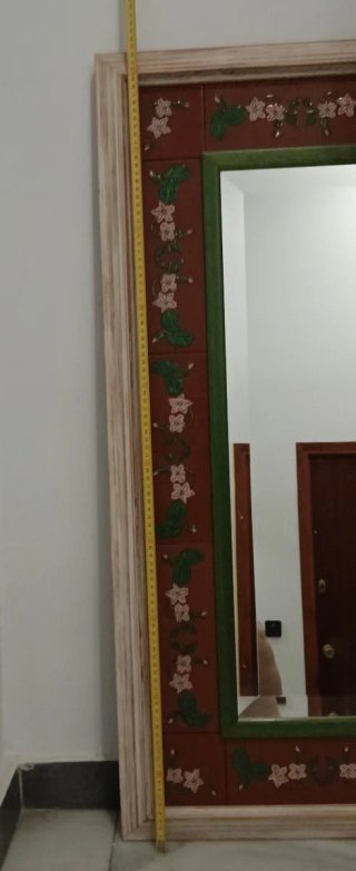 Espejo Decorativo con Bordes Pintados